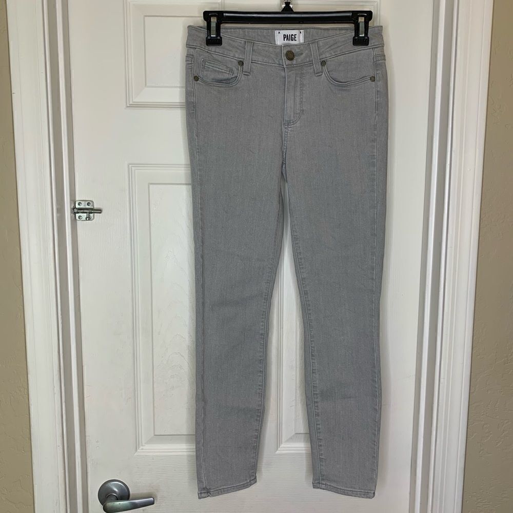 Paige Verdugo Crop Gray Jeans Size 27